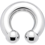 0G 5/8 Internally Threaded Horseshoe Circular Barbell