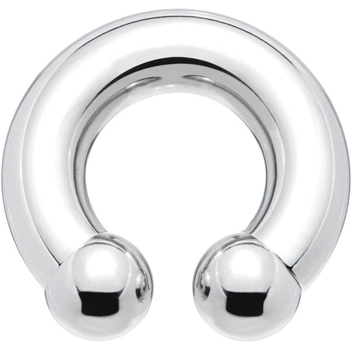 0G 5/8 Internally Threaded Horseshoe Circular Barbell