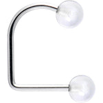 16G Clear Acrylic Ball Lippy Loop Labret
