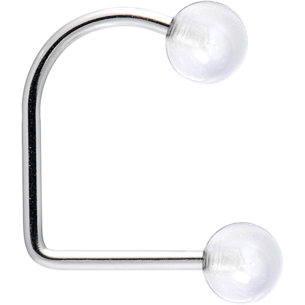 16G Clear Acrylic Ball Lippy Loop Labret