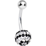 Striped Black Crystal Evolution Belly Ring