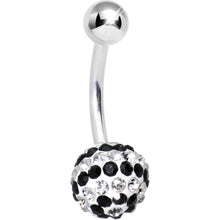 Striped Black Crystal Evolution Belly Ring