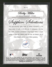 Bobby Miller 2023 Topps Chrome Update Sapphire Edition #SS-12 Orange #/25