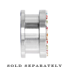 18mm Stainless Steel Multi Gem Screw Fit Tunnel