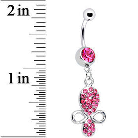 Pink Gem Benevolent Jeweled Belly Ring