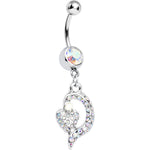 Aurora Gem Dynamic Heart Belly Ring