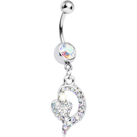 Aurora Gem Dynamic Heart Belly Ring