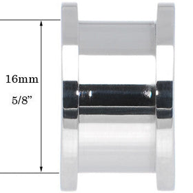 5/8 Stainless Steel Herb Stash and Grinder Plug Set