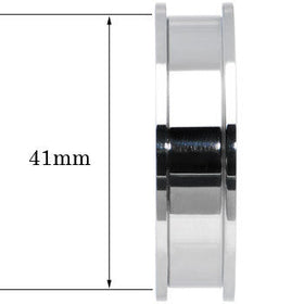 41mm Stainless Steel Herb Stash and Grinder Plug Set