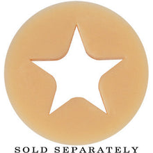 0G Flesh Star Silicone Flexible Tunnel