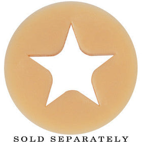 1/2 Flesh Star Silicone Flexible Tunnel