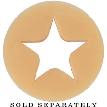 9/16 Flesh Star Silicone Flexible Tunnel