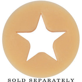 5/8 Flesh Star Silicone Flexible Tunnel