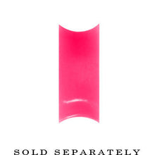 20.5mm Pink Teardrop Silicone Flexible Tunnel