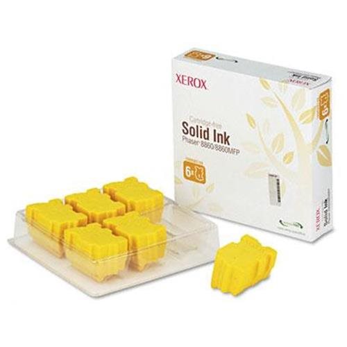 New, Pre-Owned - Xerox Phaser 8860 / 8860MFP Yellow Solid Ink Pack (6 Sticks) (108R00748)