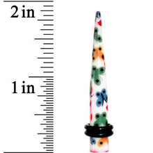 2G Multi Color Butterfly Acrylic Ear Taper