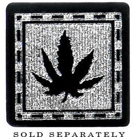 2G Pot Leaf Fake Taper Ear Plug