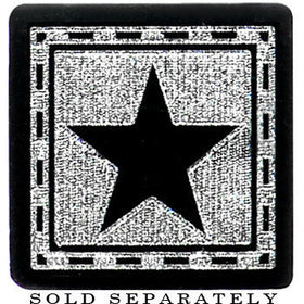 2G Black Star Fake Taper Ear Plug