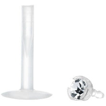 Bio-Flex 2mm Clear Gem Push-In Labret Monroe Tragus
