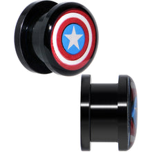 9/16 Captain America Screw Fit Plugs Set