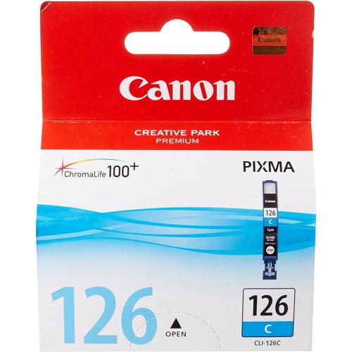 New, Pre-Owned - Canon 126 Standard Yield Cyan Ink Cartridge, 4562B001