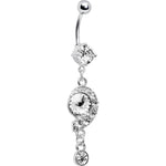 Crystalline Gem Breathtaking Drop Belly Ring