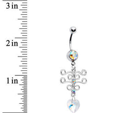 Tranquil Scroll Heart Belly Ring