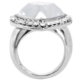 Size 7.5 -Crystalline Luster Heart Ring