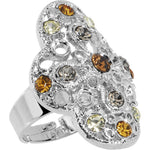 Twig light Glam Adjustable Ring