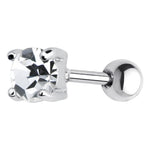 16G 5mm Clear CZ Round Cartilage Tragus Earring