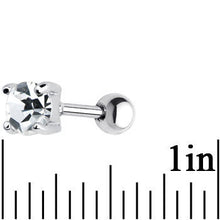 16G 5mm Clear CZ Round Cartilage Tragus Earring