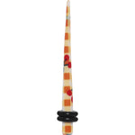 6G Plaid Cherry Acrylic Taper