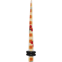 6G Plaid Cherry Acrylic Taper