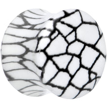Snake Skin Glow in the Dark Saddle Plug 2G to 1 Inch