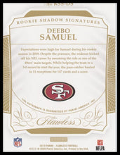 2019 Panini Flawless Rookie Shadow Signatures Silver Deebo Samuel #/20 #RSS-DS