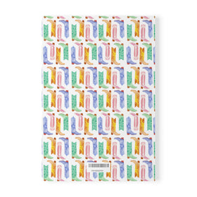 Watercolor Cowboy boots Softcover Notebook