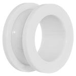 5/8 Acrylic Neon White Screw Fit Tunnel Plug