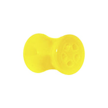 Acrylic Neon Yellow Star Tunnel Plug 2G to 20mm