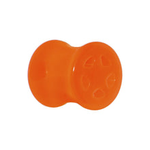 Acrylic Neon Orange Star Tunnel Plug 2G to 20mm