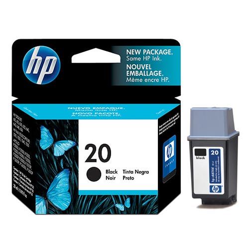 New, Pre-Owned - HP 20 Black New, Pre-Owned - Ink Cartridge, C6614DN