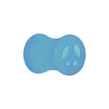 Acrylic Neon Blue Peace Sign Tunnel Plug 2G to 20mm