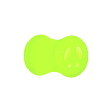 Acrylic Neon Green Peace Sign Tunnel Plug 2G to 20mm