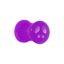 Acrylic Neon Purple Peace Sign Tunnel Plug 2G to 20mm