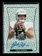 Justin Herbert 2020 #BAP-JH2 Leaf Metal Draft Auto Silver #/40