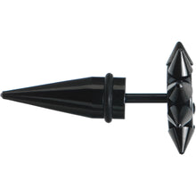 0G Biohazard Spiked Logo Fake Taper Ear Plug