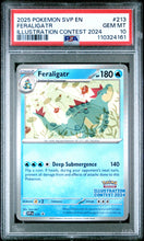 2025 Black Star Promo Illustration Contest 2024 Feraligatr 10 PSA #213