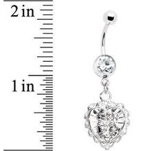 Romantic Couples Heart Belly Ring