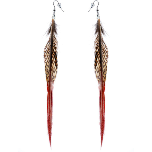 Natural Beauty Feather Earrings