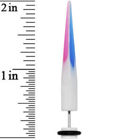 Patriotic Peace Sign Fake Taper Ear Plug