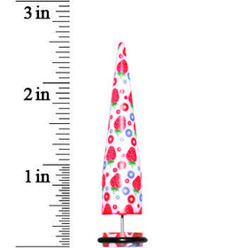 000G Strawberry Fake Taper Ear Plug